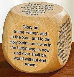 wood prayer cube